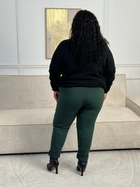 Pantalon vert foncé grande taille : Diego