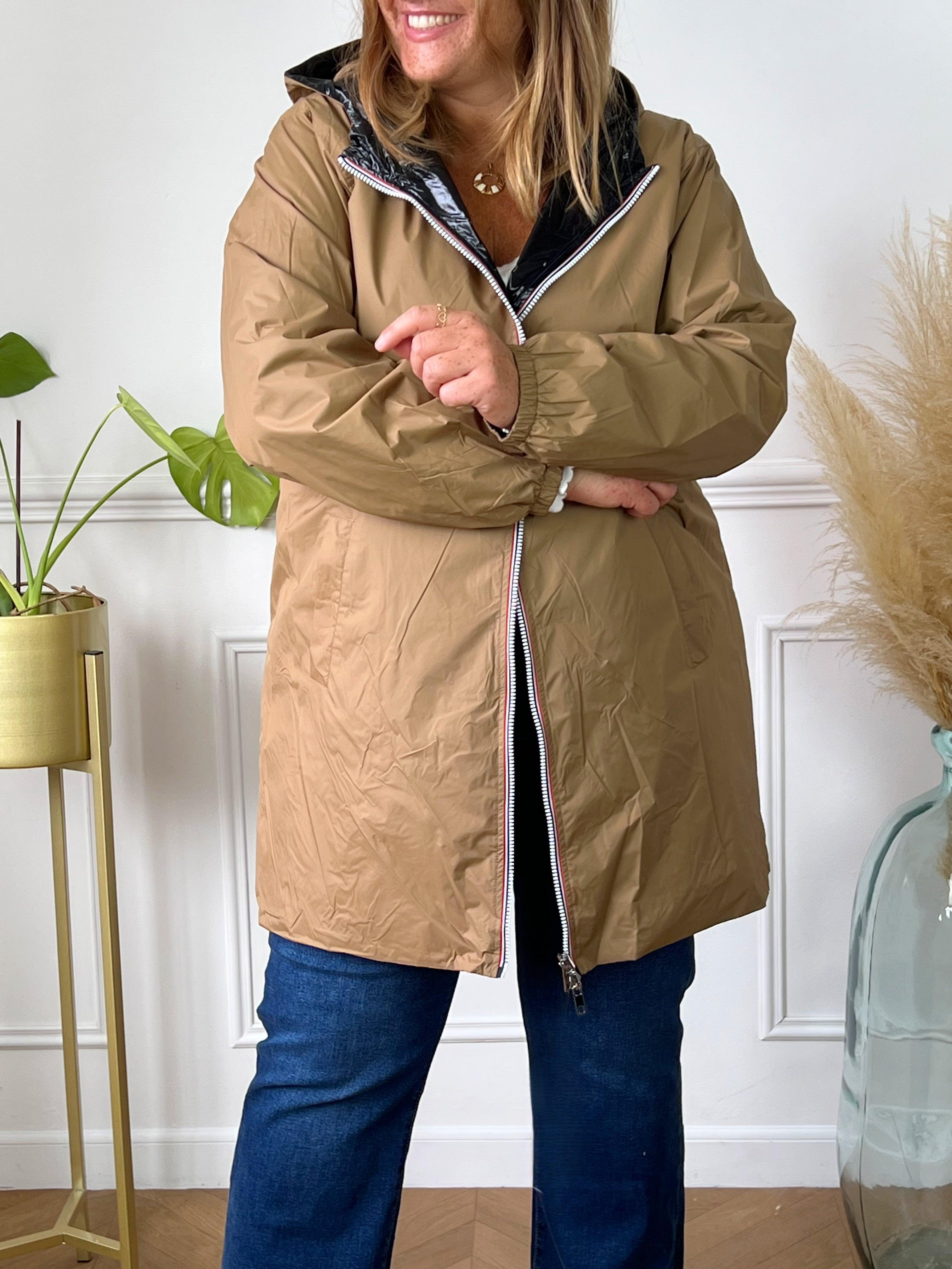 Parka femme imperméable best sale avec capuche grande taille