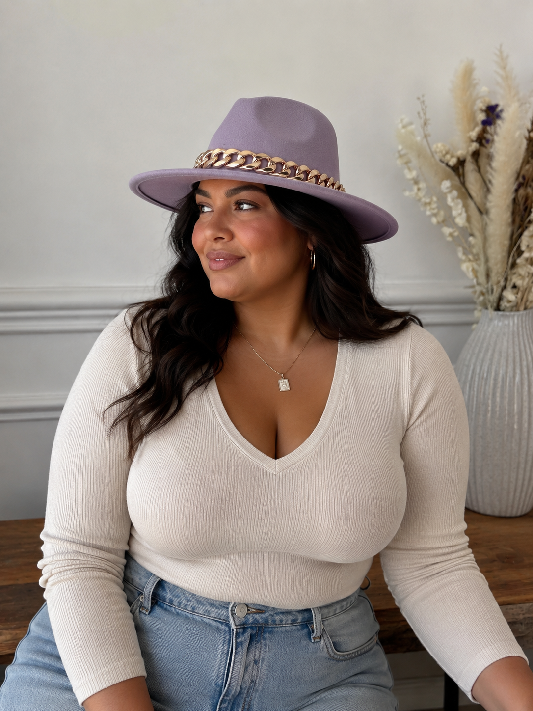 Winston hat in black, green, lilac, beige