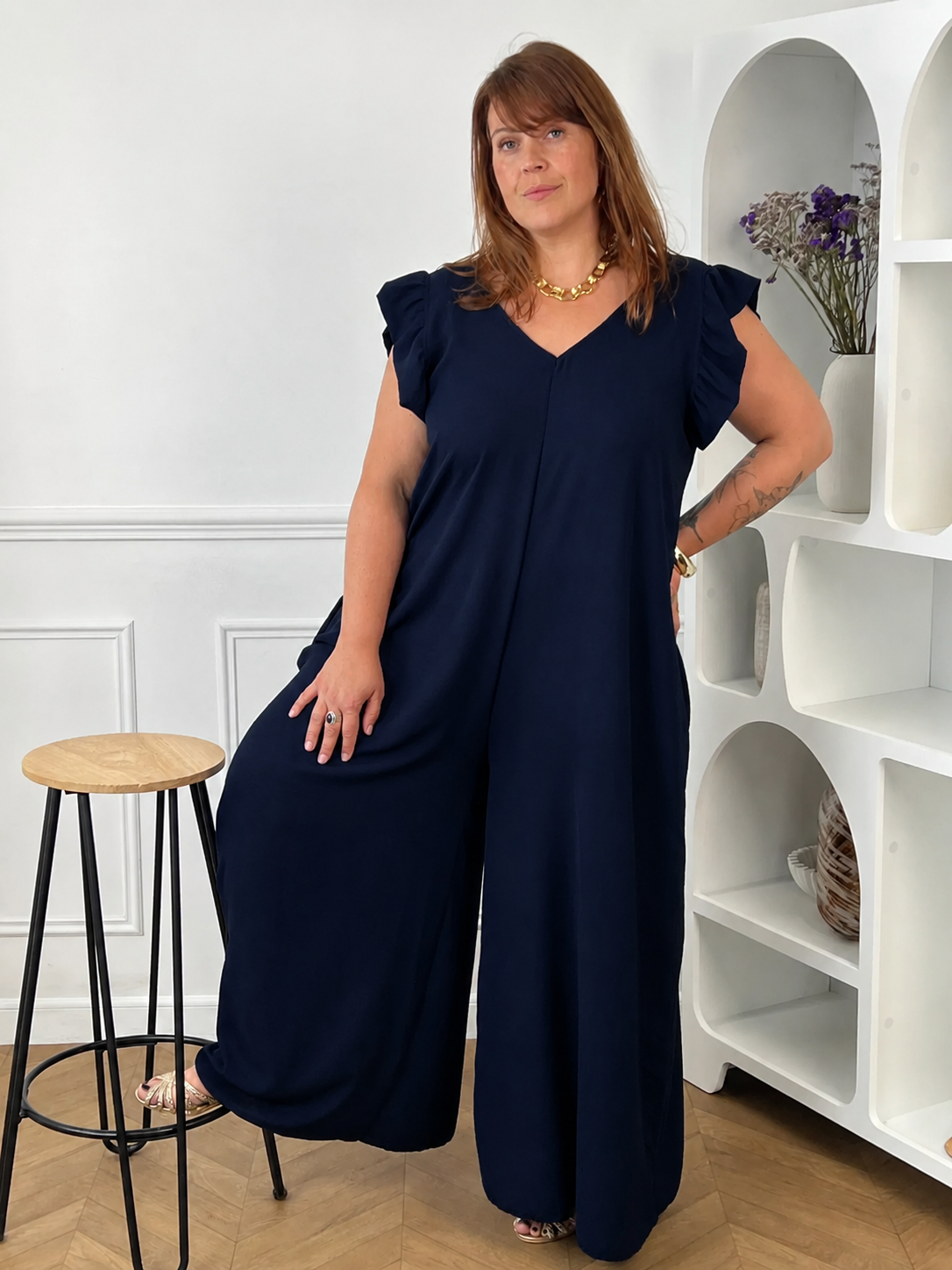 Combinaison bleu marine grande taille : Monaly