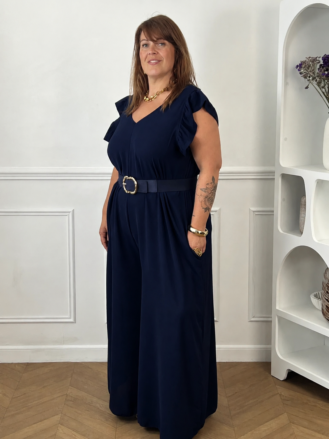 Combinaison bleu marine grande taille : Monaly