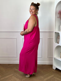Combinaison fuchsia grande taille : Madeline