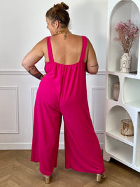 Combinaison fuchsia grande taille : Madeline