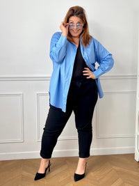 Blue Plus Size Shirt: Rocha