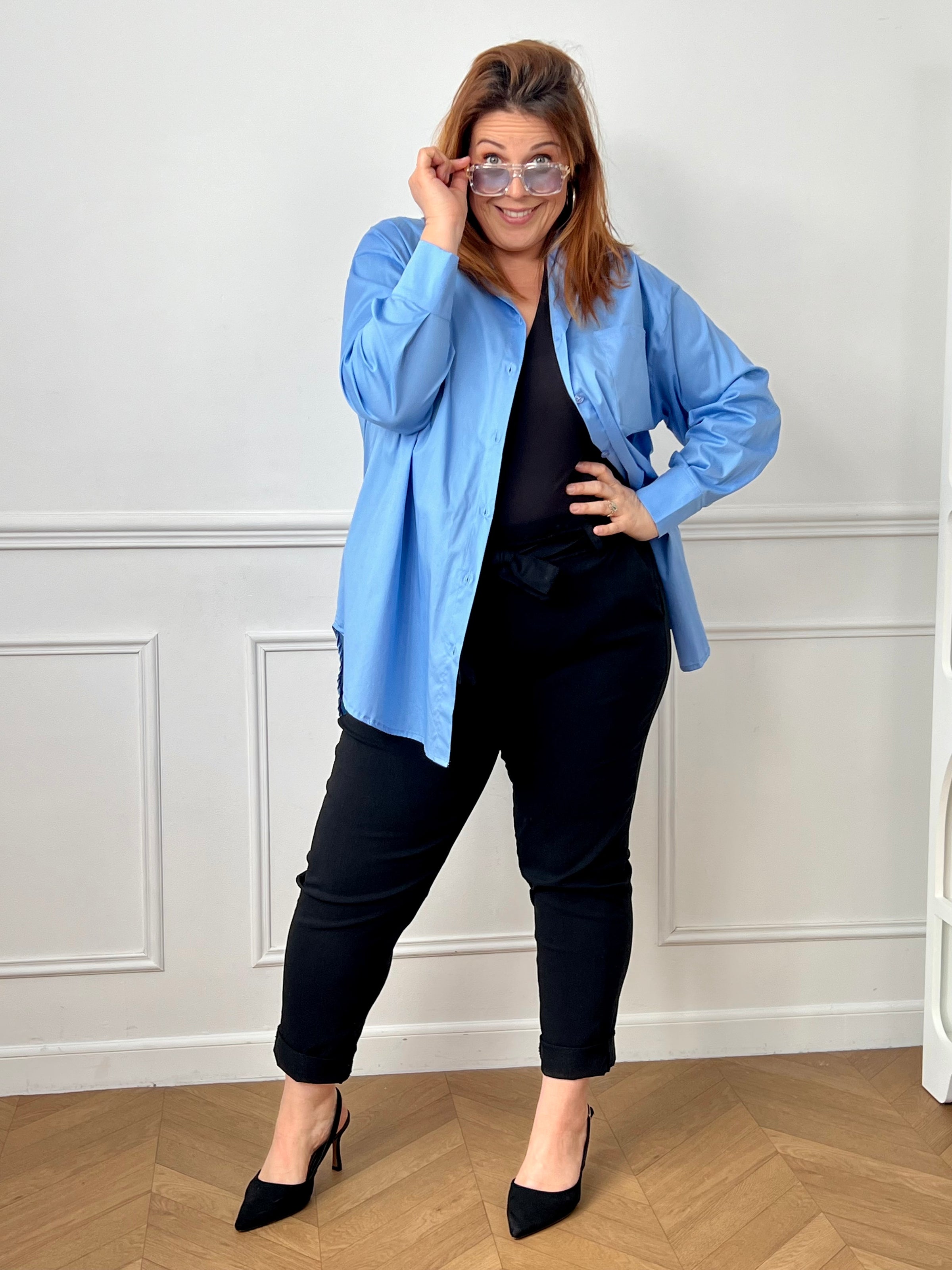 Blue Plus Size Shirt: Rocha