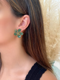 Boucles d'oreilles vertes petites : Belna