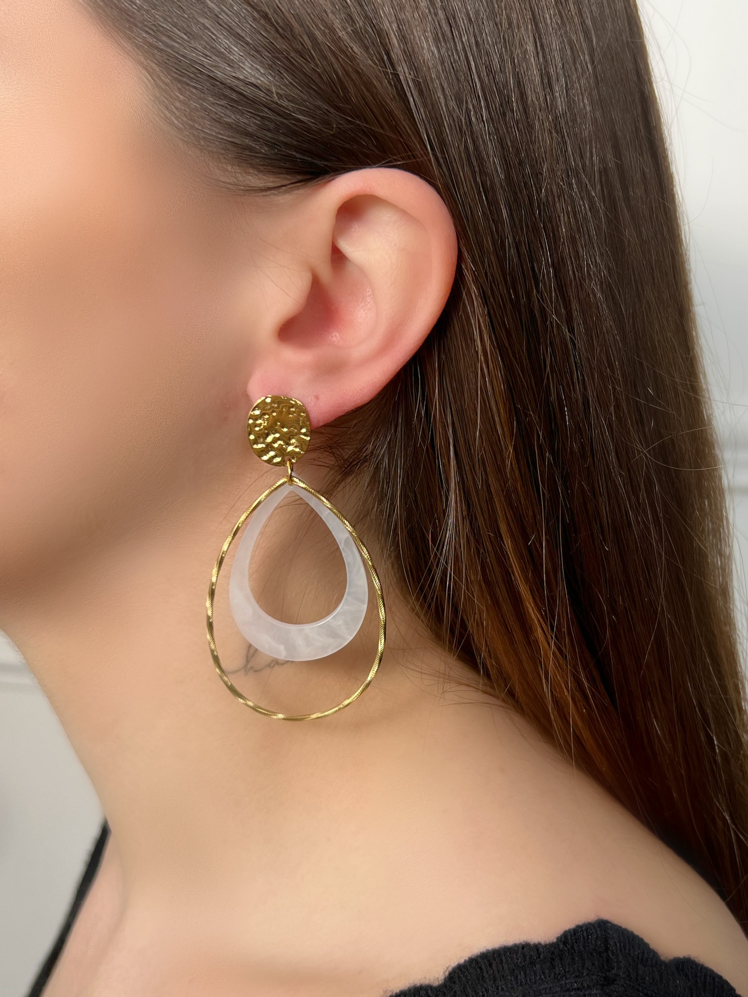 Boucles d'oreilles dorées : Nyla