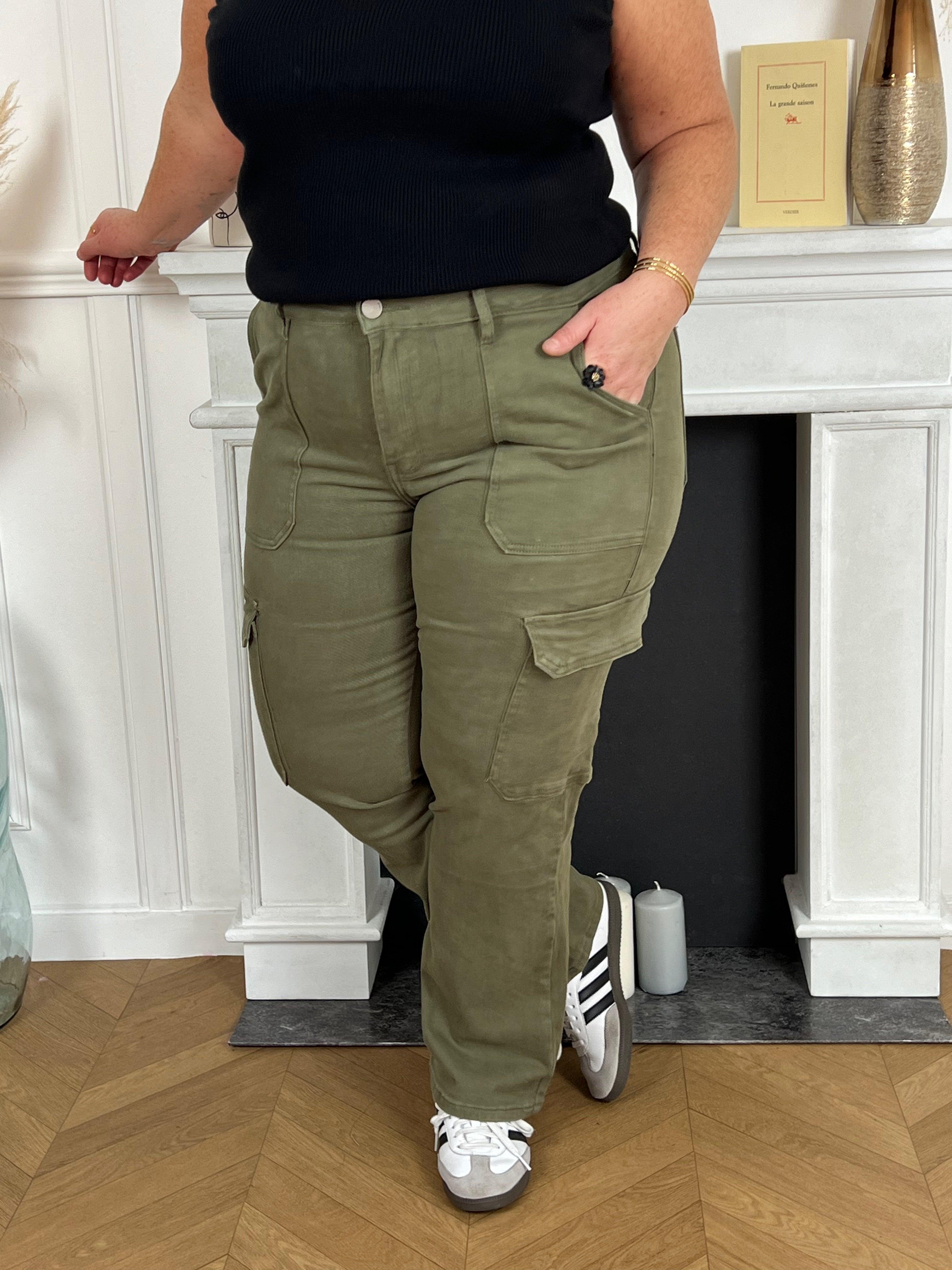 Pantalon poche sur le coté femme best sale