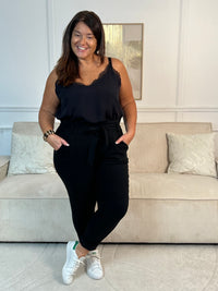 Pantalon noir Grande taille : Diego