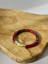 Bracelet bordeaux : Isabeau
