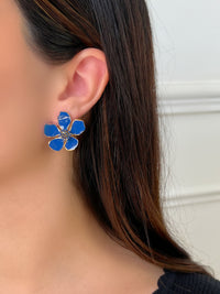 Boucles d'oreilles bleues petites : Belna