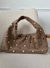 Sac taupe clouté : Gemma