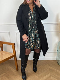 Robe à motifs verte Curve : Lilia