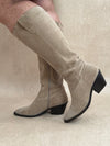 Santiag beige mollets larges : Nevada