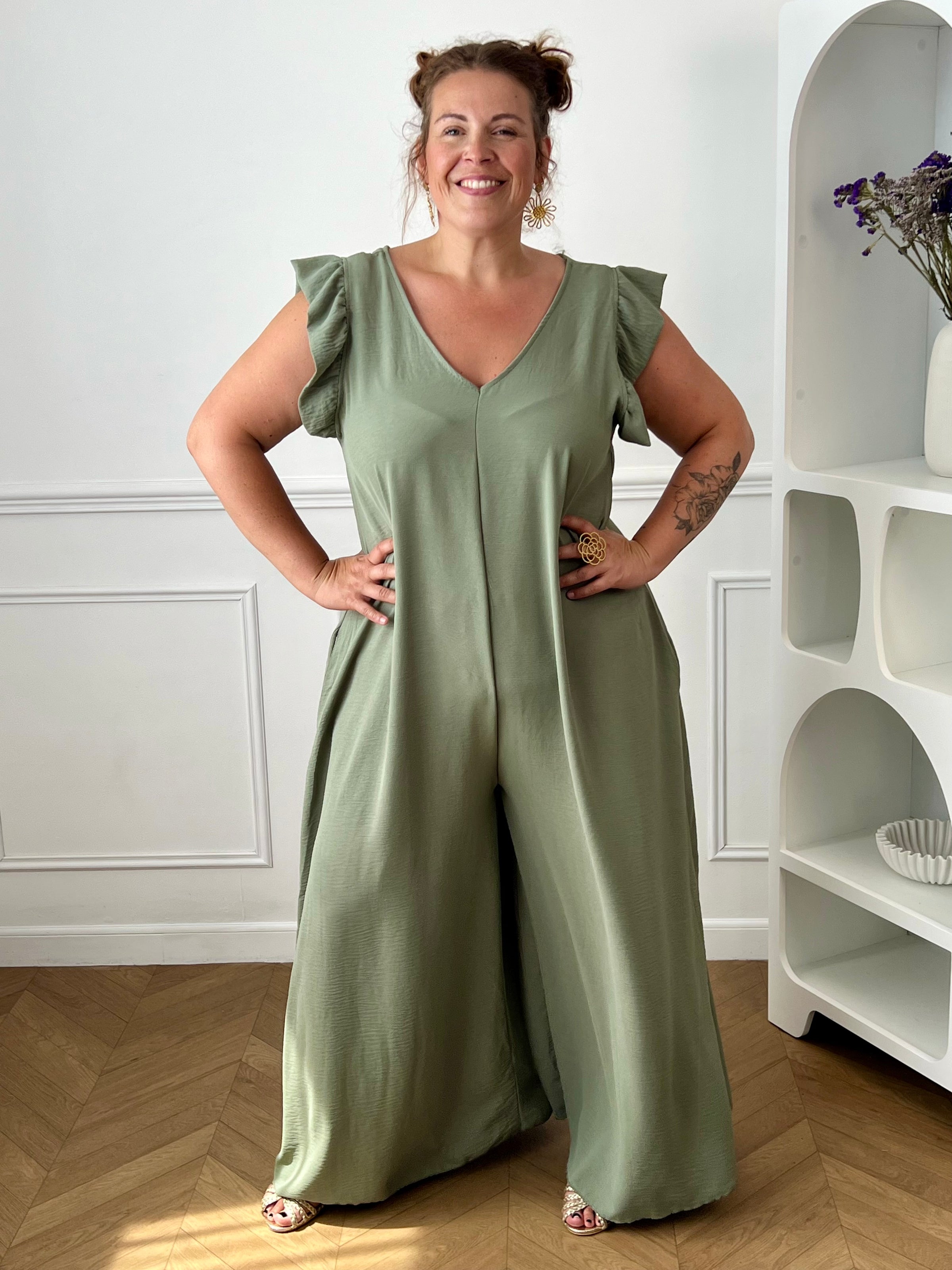 Combinaison kaki grande taille : Monaly