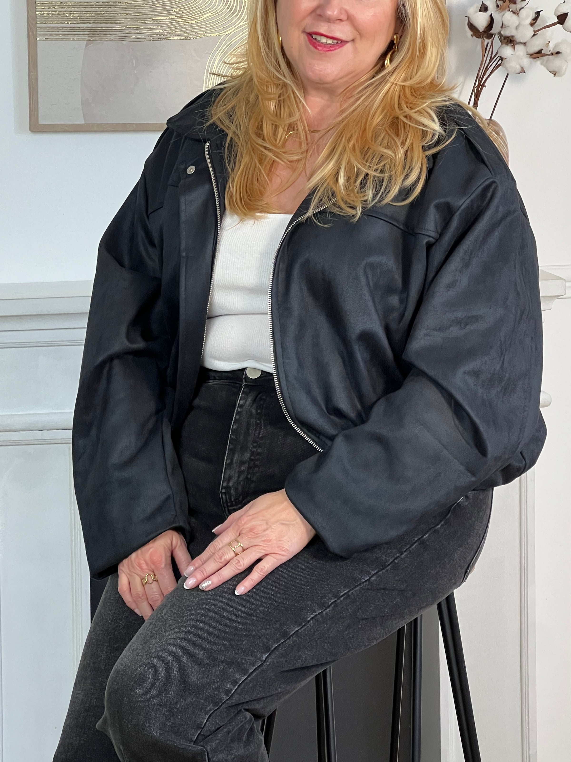 Veste style bombers femme grande taille – Loïcia