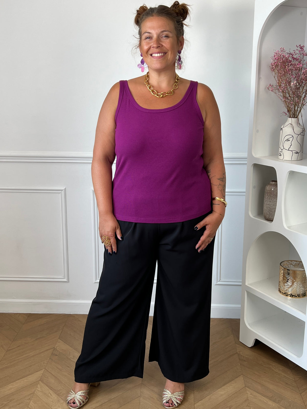 Débardeur prune grande taille : Dean
