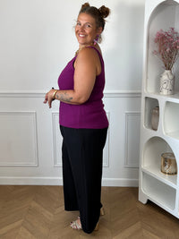 Débardeur prune grande taille : Dean