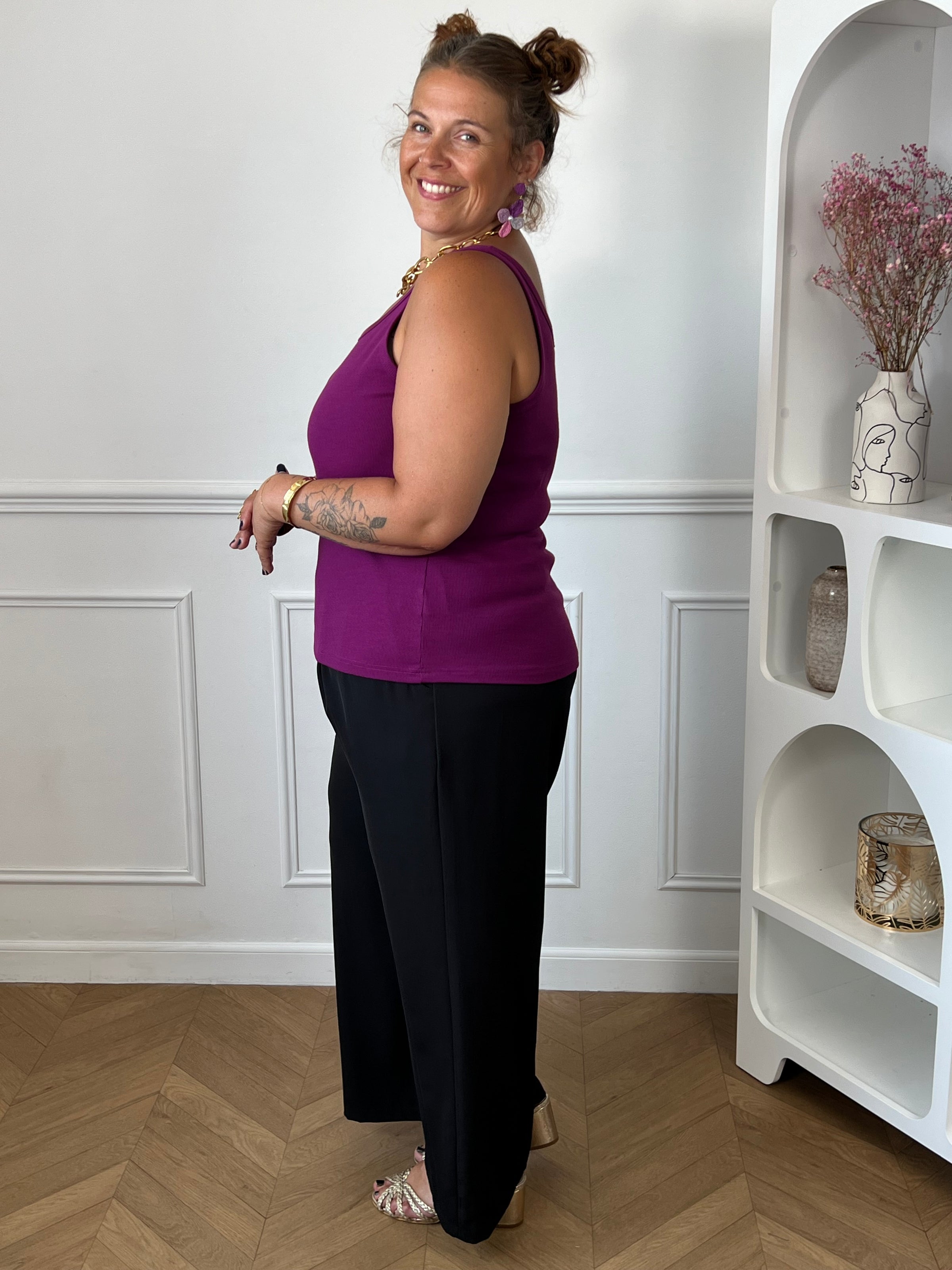 Débardeur prune grande taille : Dean
