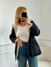 Parka réversible dorée/noire : Paula