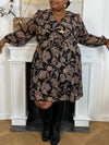 Robe courte à motifs grande taille : Lyvia