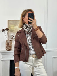Chemise écrue à motifs : Capucine