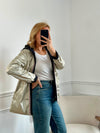 Parka réversible dorée/noire : Paula