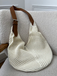 Beige crocheted bag: Djeni