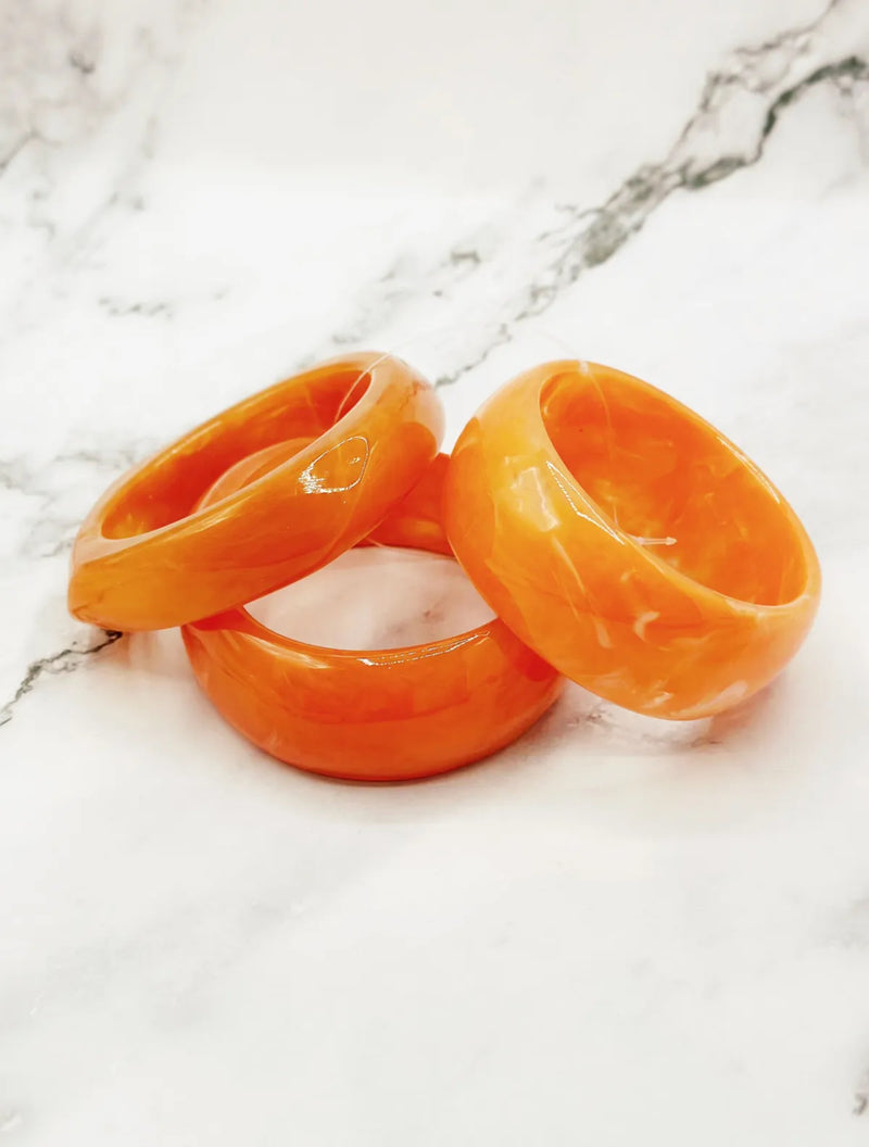 Lot de 3 bracelets orange : Aditya