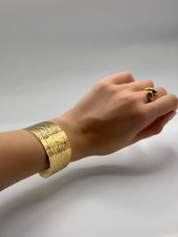 Bracelet jonc ajustable doré acier inoxydable : Felipa