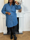 Robe en jean grande taille : Kella