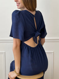 Langes, marineblaues Kleid: Aylan