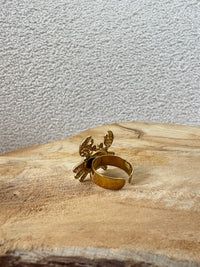 Bague réglable dorée : Jen