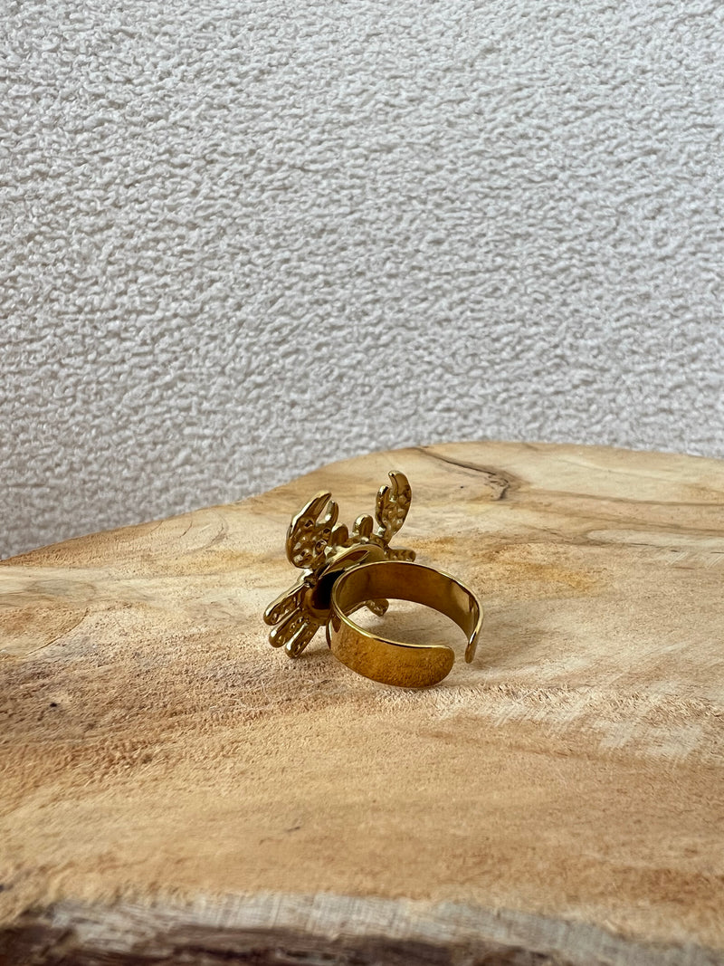 Bague réglable dorée : Jen