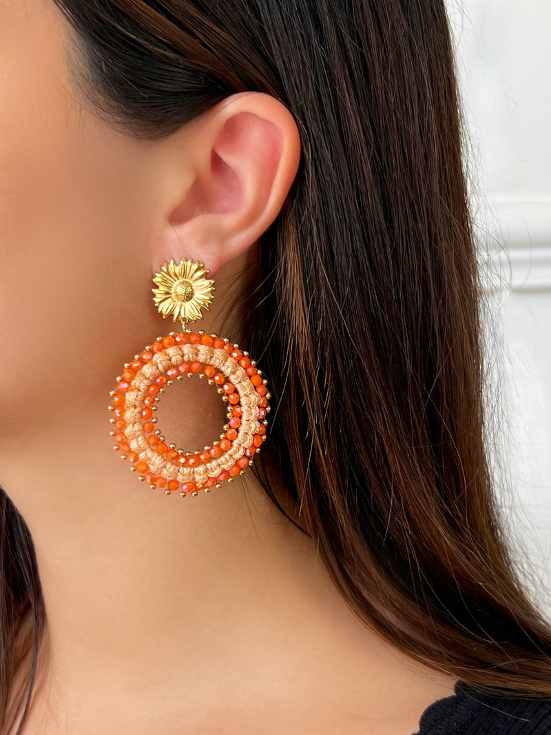 Boucles d’oreilles oranges : Ory