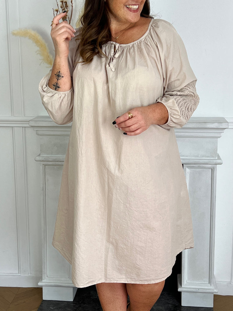 Robe longue beige : Merina