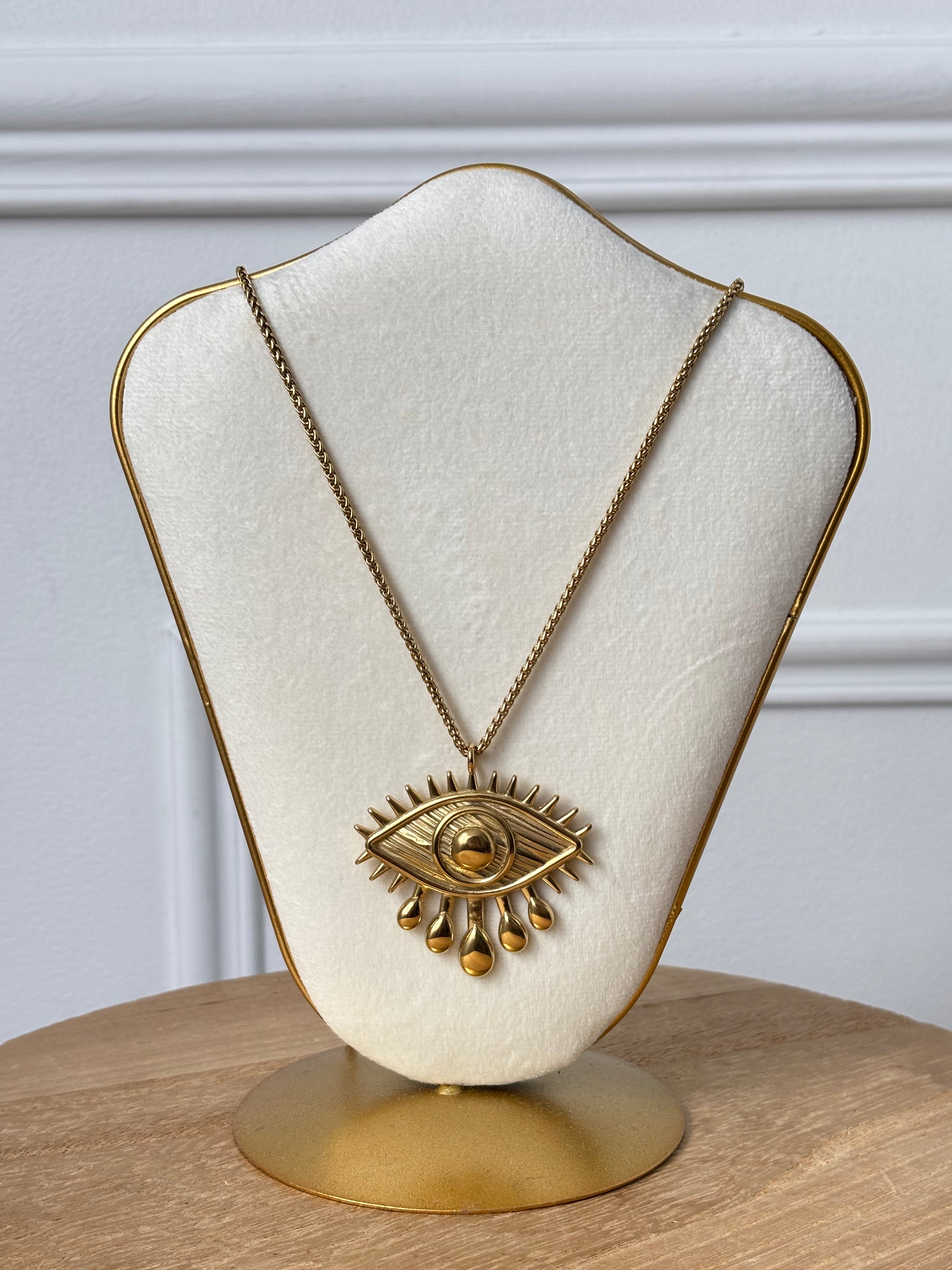 Long gold necklace: Aglae