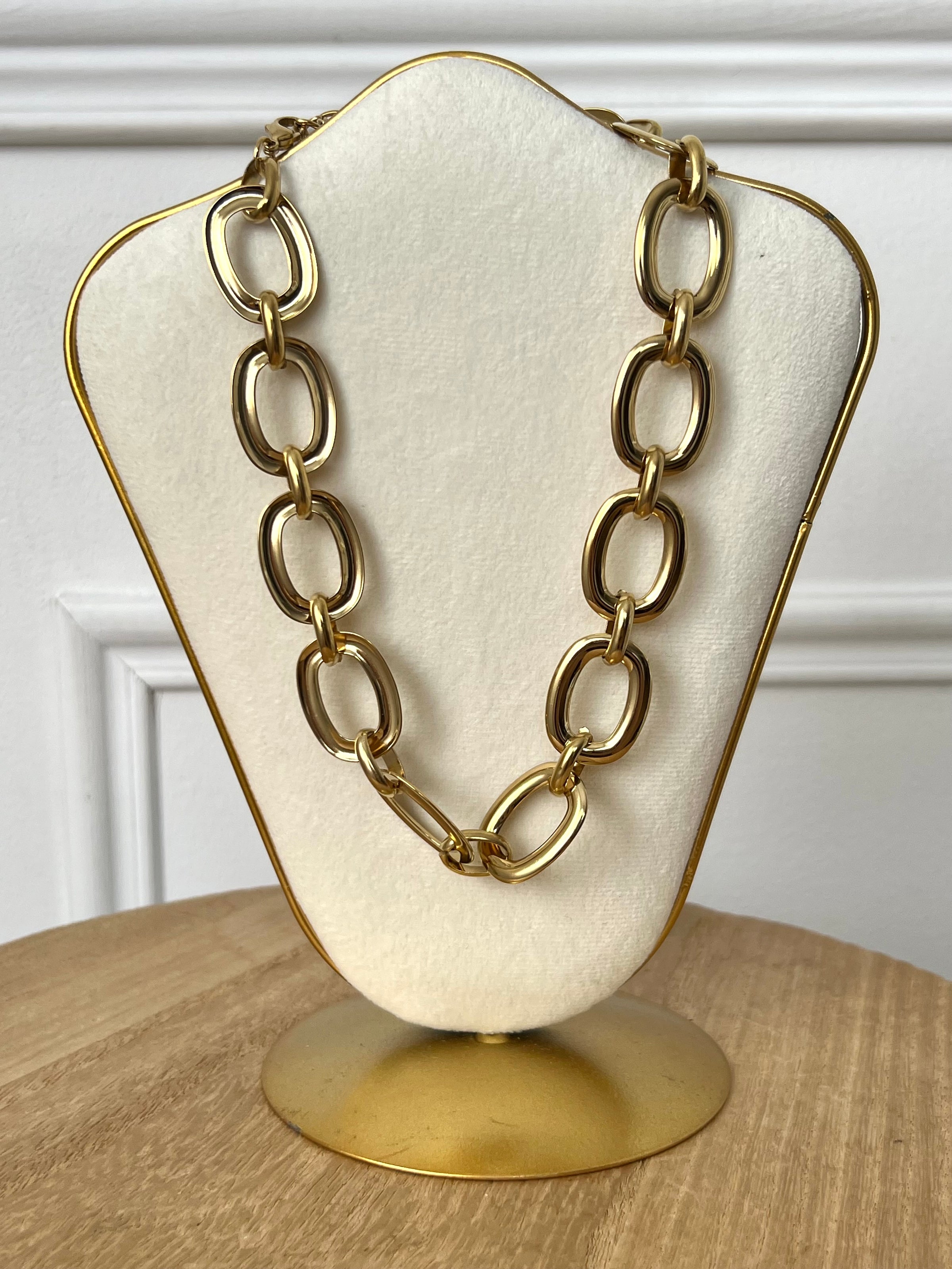 Gold-plated necklace: Davia