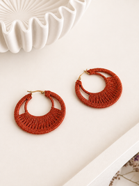 Boucles d'oreilles rouges : Clely