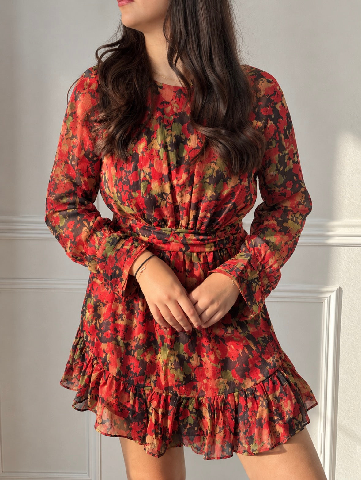 Kelia Printed Mini Dress
