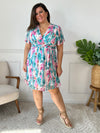 Robe courte à motifs grande taille : Arya
