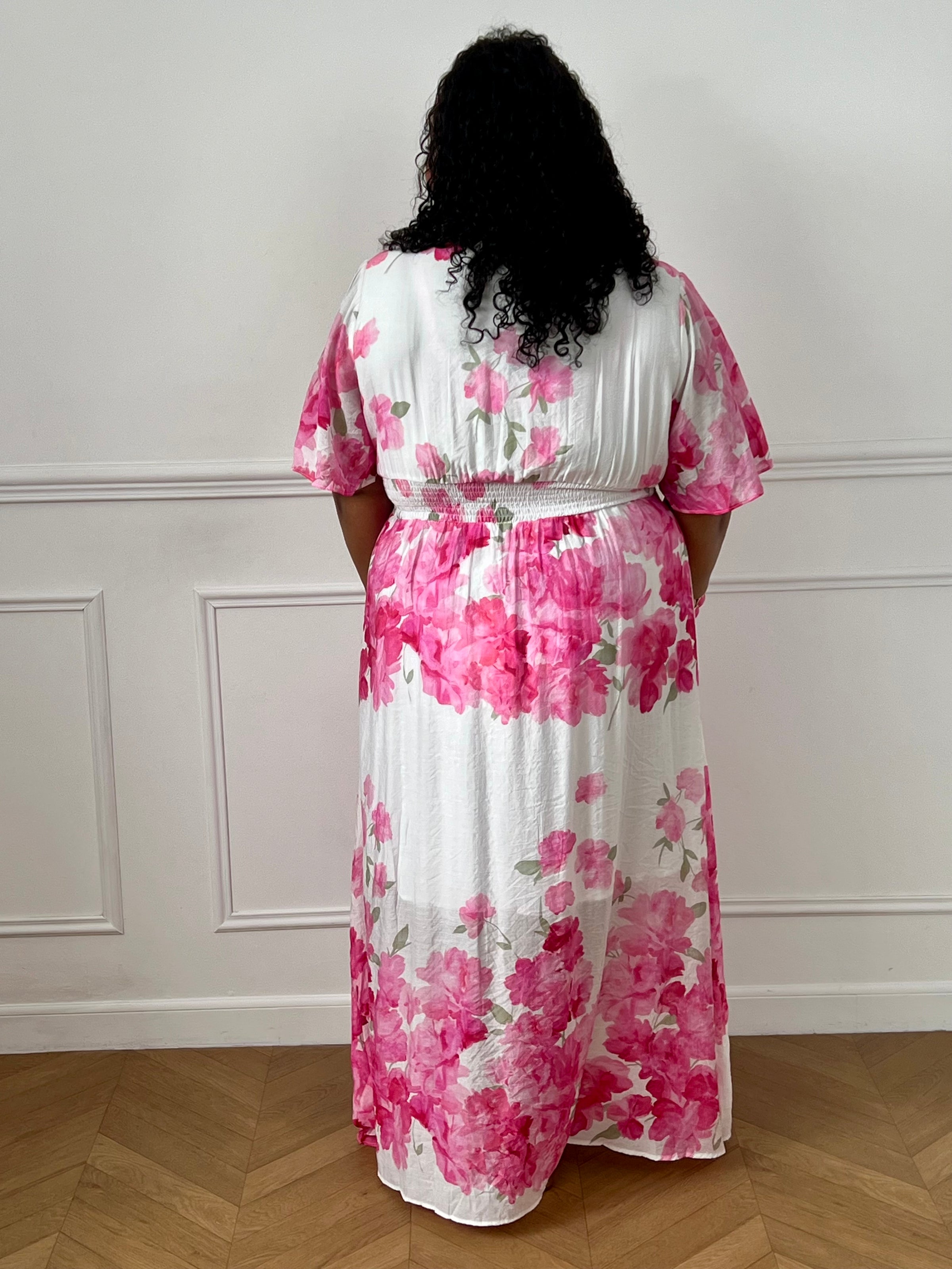 Robe longue fleurie grande taille : Rossano