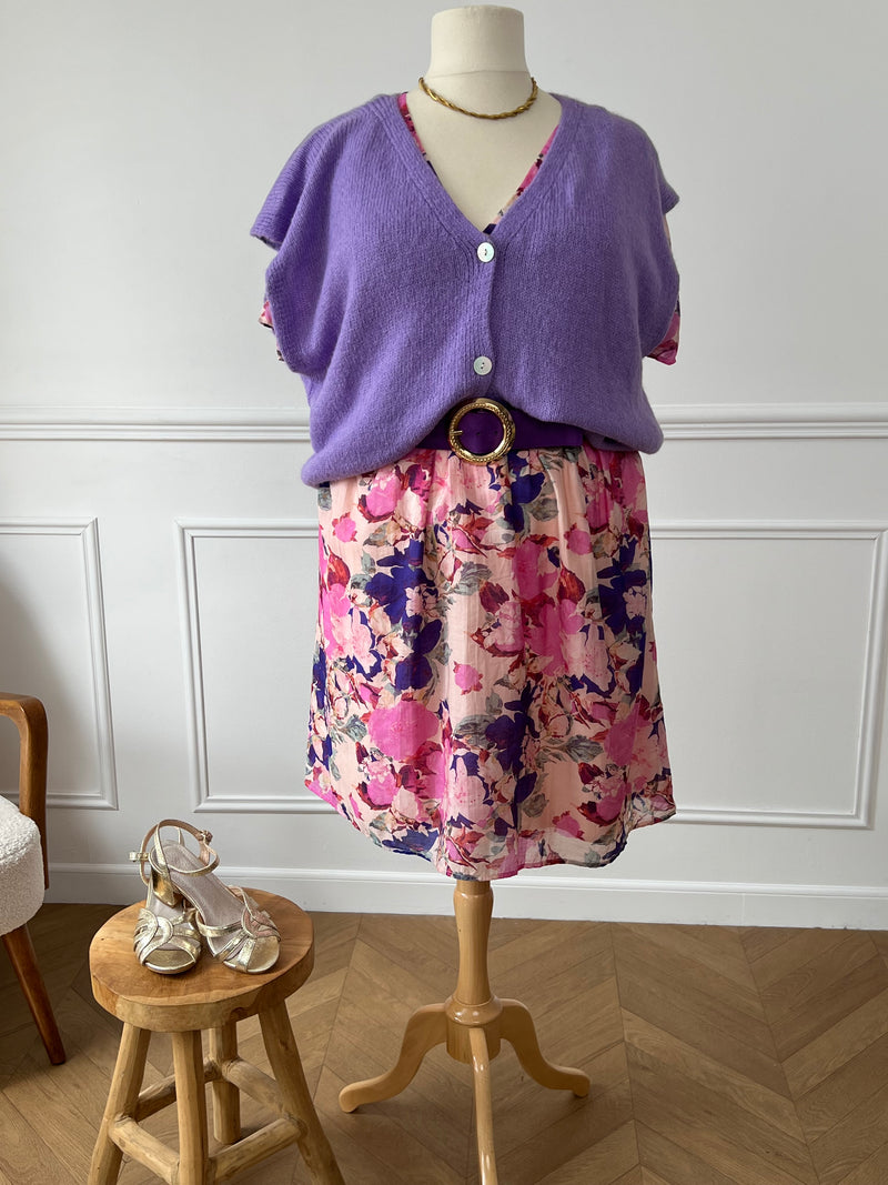 Robe courte à motifs grande taille : Pamela