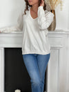 Pull blanc : Arya