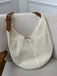 Beige crocheted bag: Djeni