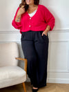 Gilet rouge Made in Italie curve : Caroline