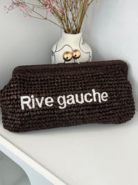 Brown pouch bag: Rive Gauche