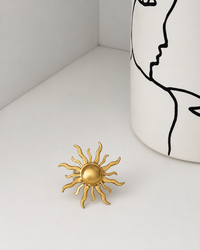 Bague dorée : Alta