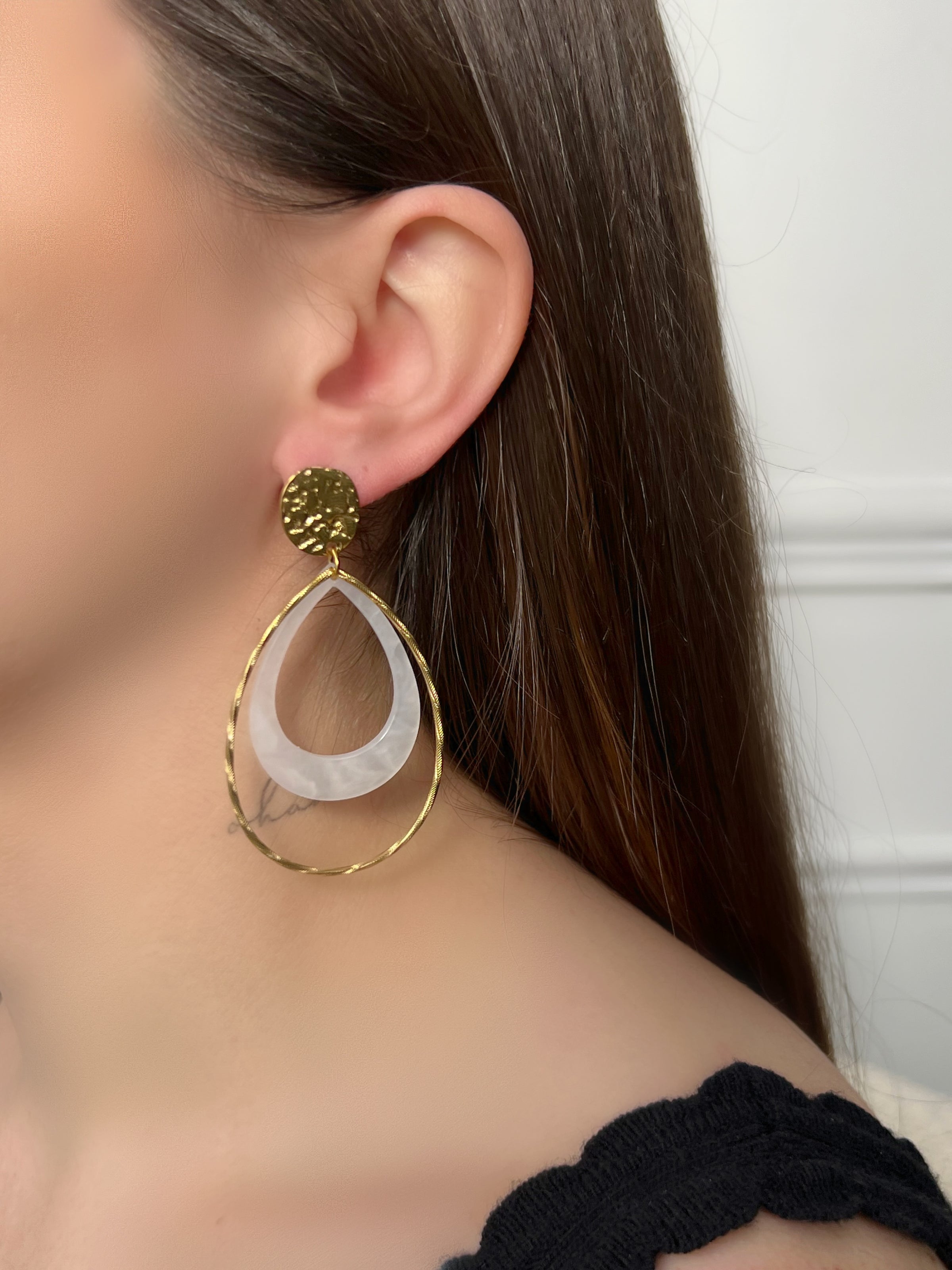 Boucles d'oreilles dorées : Nyla