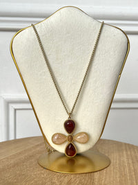 Long brown and beige necklace: Ony
